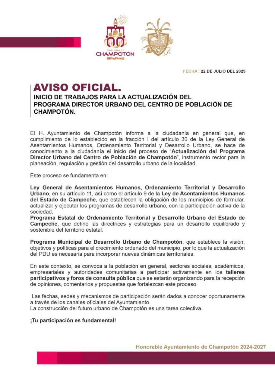 COMUNICADO